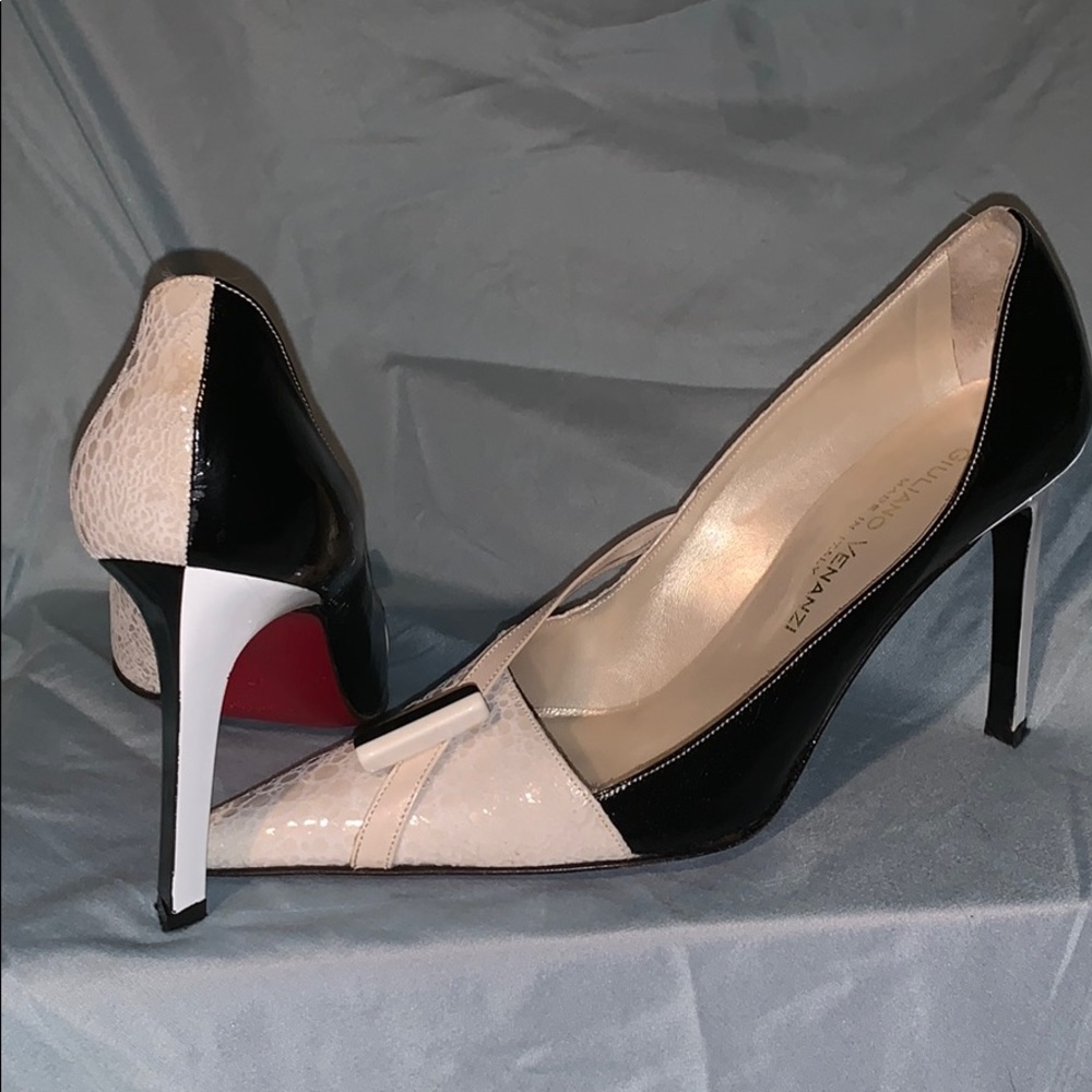 Guiliano Venanzi red bottom shoes